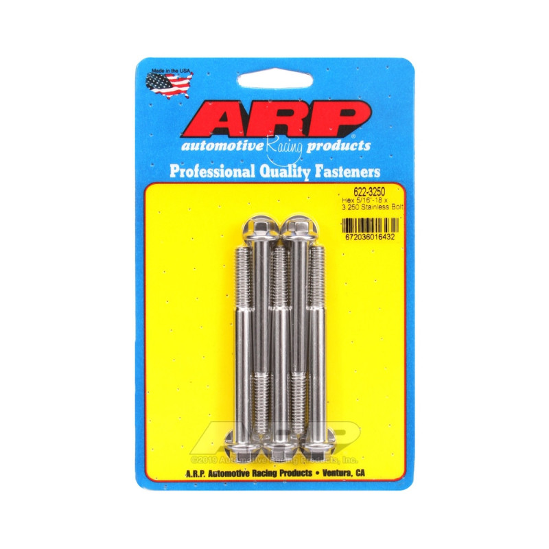 Perno Universal ARP 5/16-18 - Acero inoxidable hexagonal x5Array