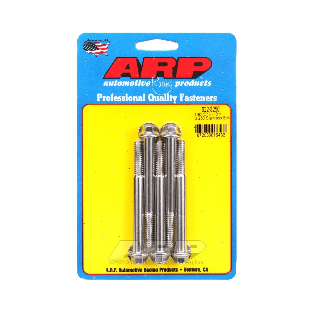 Perno Universal ARP 5/16-18 - Acero inoxidable hexagonal x5Array