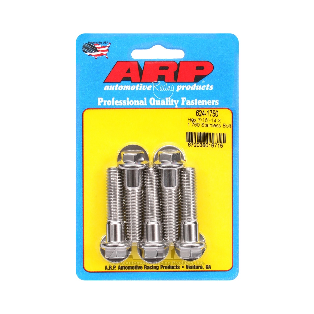 Perno universal ARP 7/16-14 - Acero inoxidable hexagonal x5Array