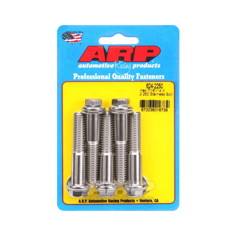 Perno universal ARP 7/16-14 - Acero inoxidable hexagonal x5Array