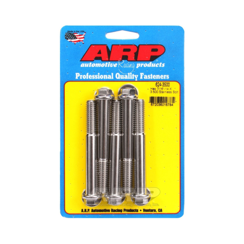 Perno universal ARP 7/16-14 - Acero inoxidable hexagonal x5Array