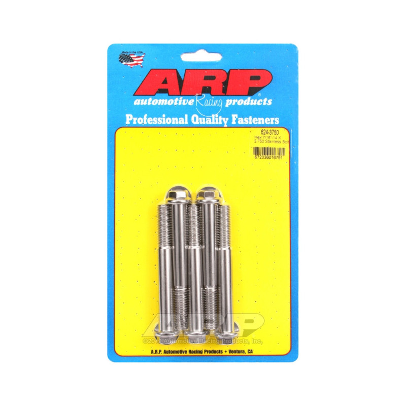 Parafusaria universal ARP 7/16-14 - Aço inoxidável, cabeça sextavada, 5 unidadesArray