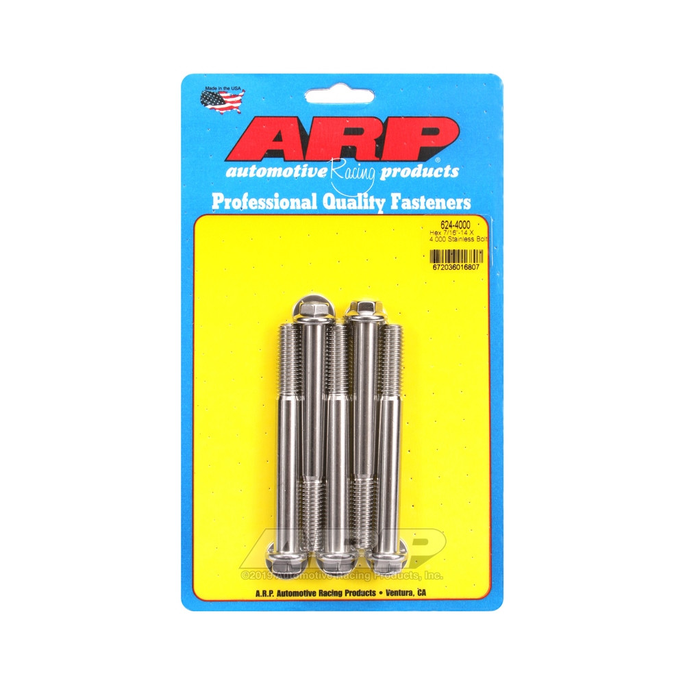 Perno universal ARP 7/16-14 - Acero inoxidable hexagonal x5Array