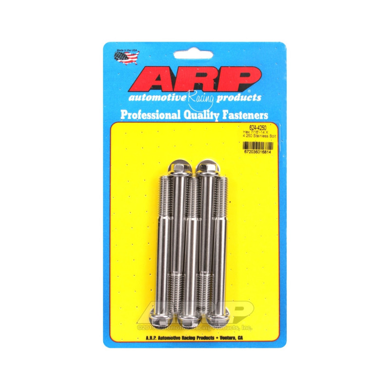 Parafuso universal ARP 7/16-14 - Aço inoxidável hexagonal x5Array