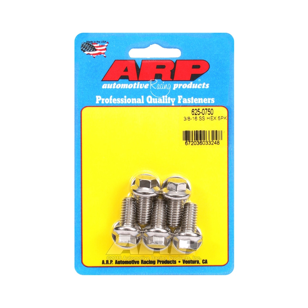 Perno de cabeza universal ARP STD 3/8-16 - Acero inoxidable hexagonal x5Array