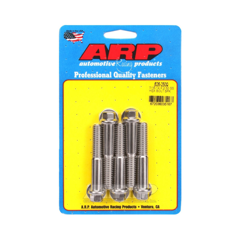 Perno universal ARP 7/16-14 - Acero inoxidable hexagonal x5Array