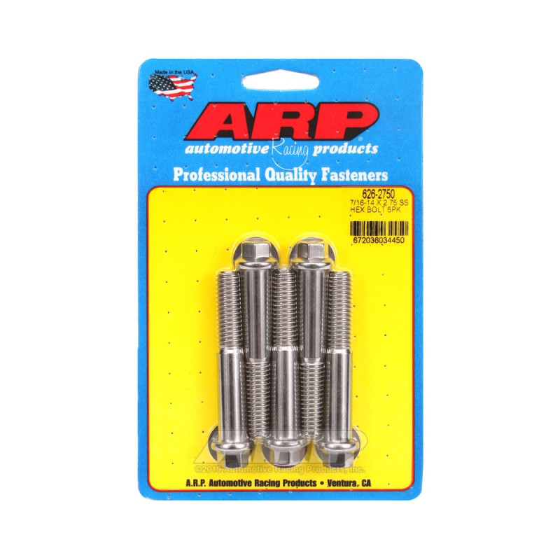 Perno universal ARP 7/16-14 - Acero inoxidable hexagonal x5Array