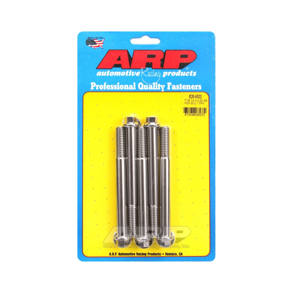 Perno universal ARP 7/16-14 - Acero inoxidable hexagonal x5Array
