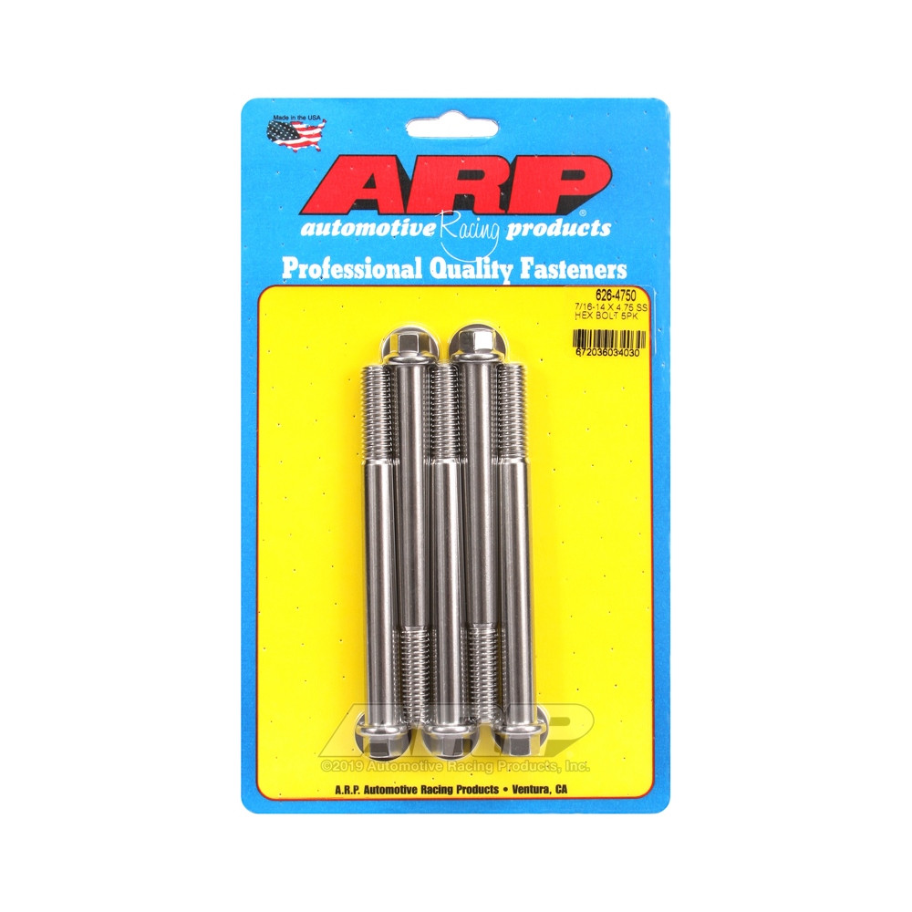 Perno universal ARP 7/16-14 - Acero inoxidable hexagonal x5Array