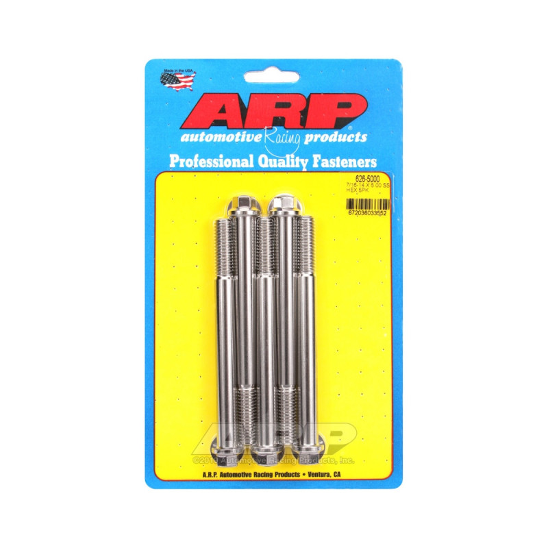 Perno universal ARP 7/16-14 - Acero inoxidable hexagonal x5Array