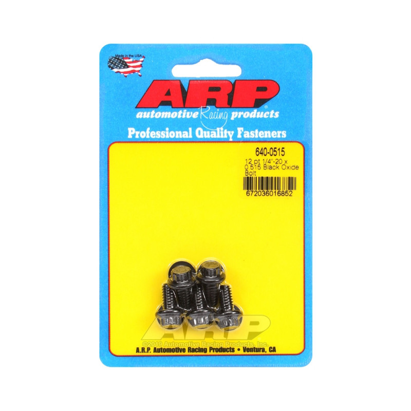 Tornillo Universal ARP 1/4-20 - Oxido Negro 12 Pts x5Array