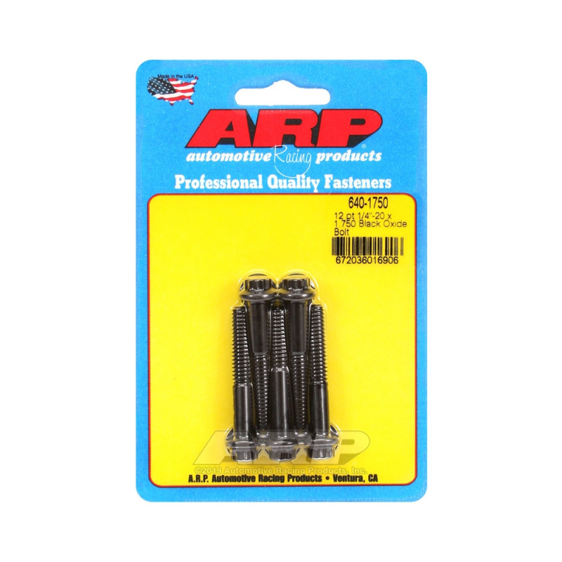 Tornillo Universal ARP 1/4-20 - Negro Oxyde 12 Pts x5Array