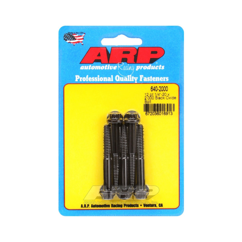 Parafusaria universal ARP 1/4-20 - Óxido preto, 12 pontos, 5 unidadesArray