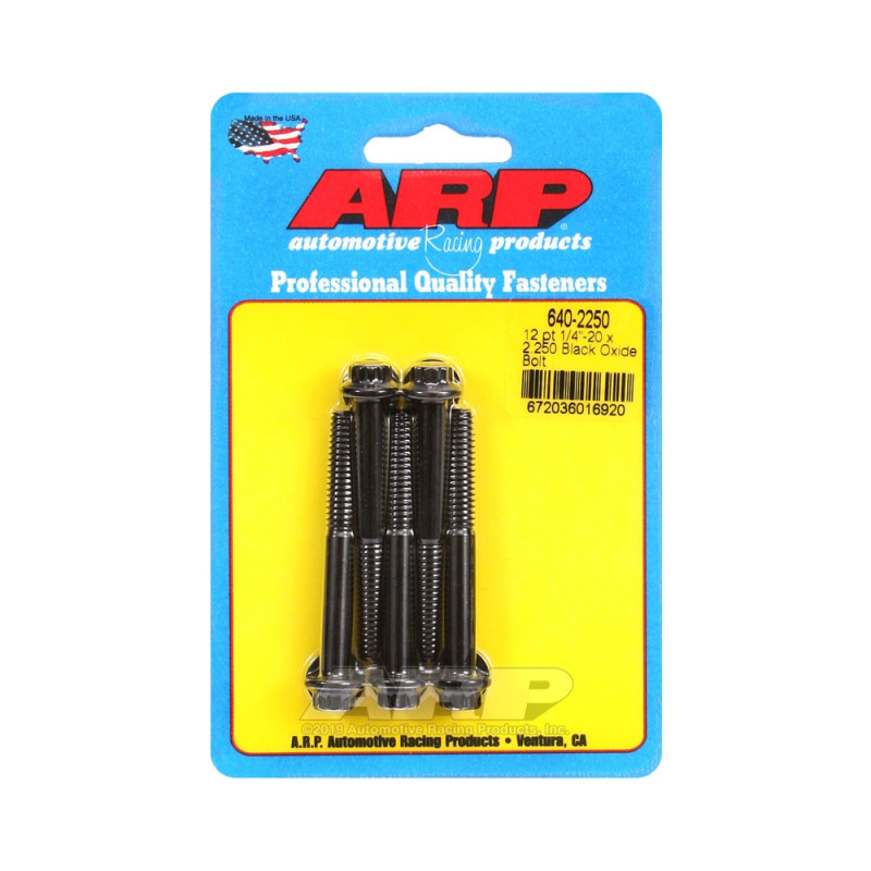 Tornillo Universal ARP 1/4-20 - Negro Oxyde 12 Pts x5Array