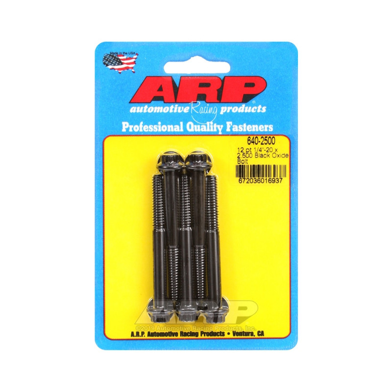 Tornillo Universal ARP 1/4-20 - Negro Oxyde 12 Pts x5Array