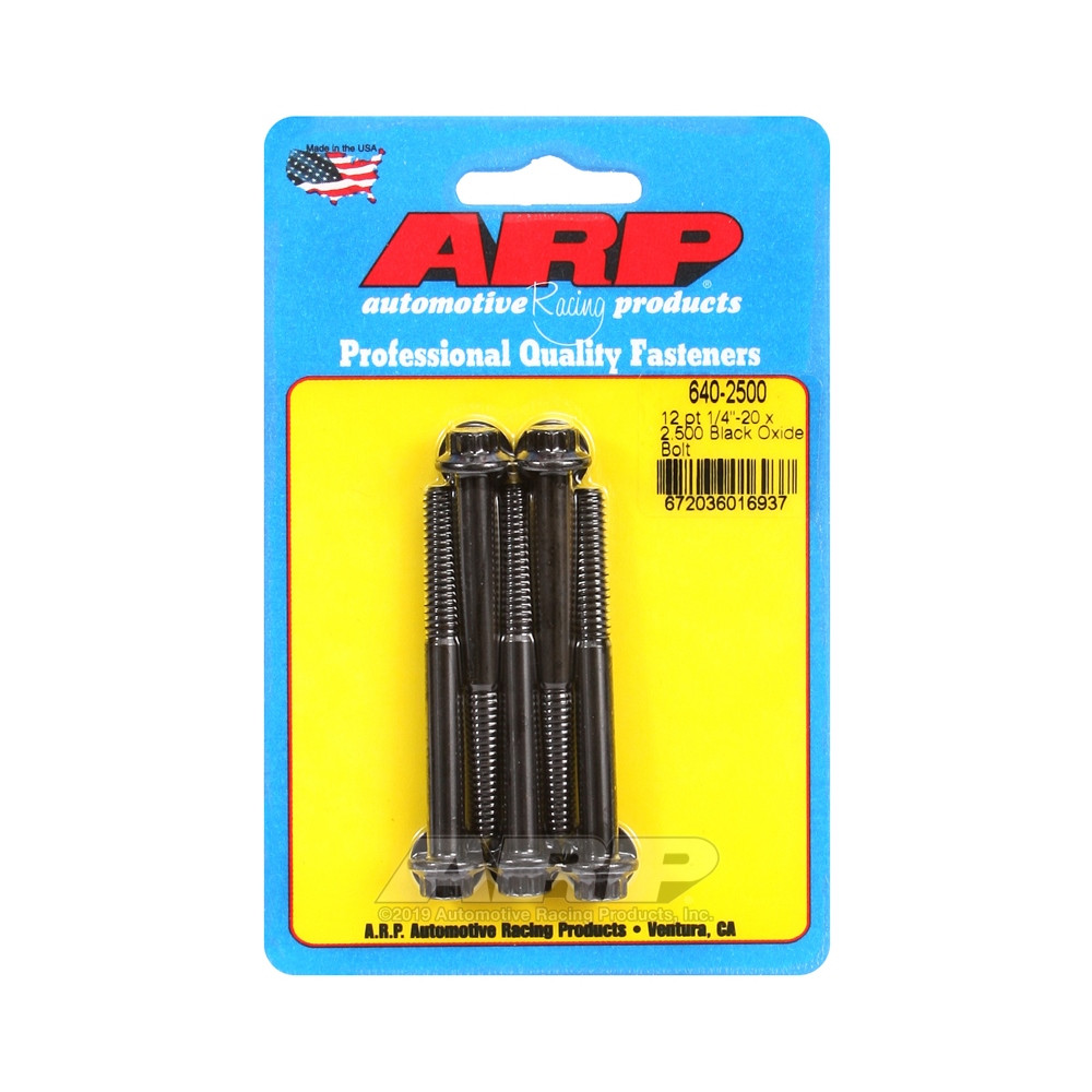 Tornillo Universal ARP 1/4-20 - Negro Oxyde 12 Pts x5Array