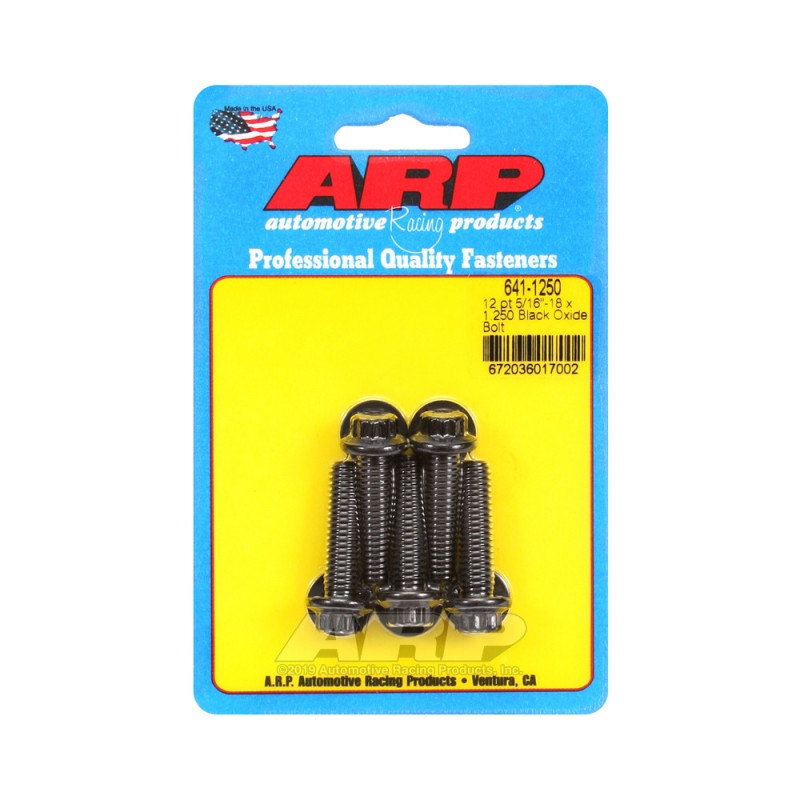 Parafuso universal ARP 5/16-18 - Black Oxyde 12 Pts x5Array