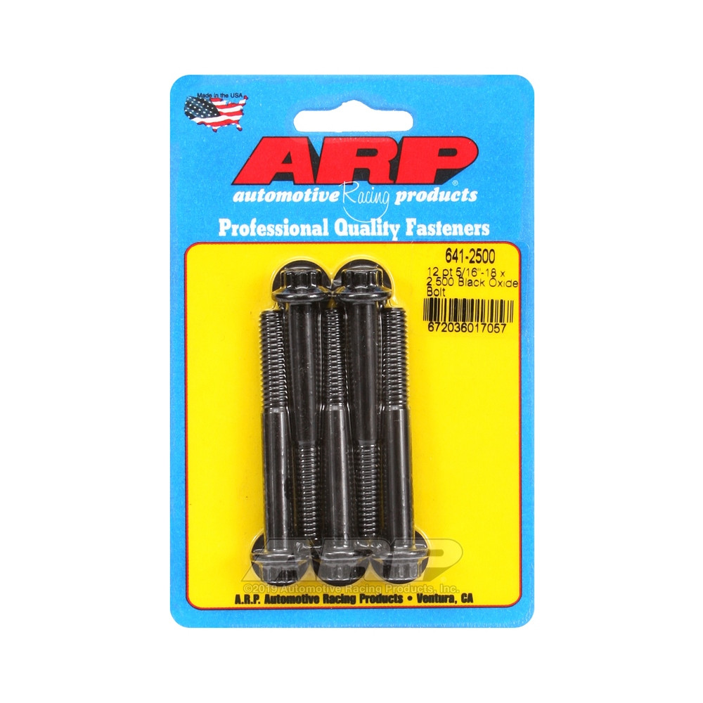 Perno Universal ARP 5/16-18 - Negro Oxyde 12 Pts x5Array