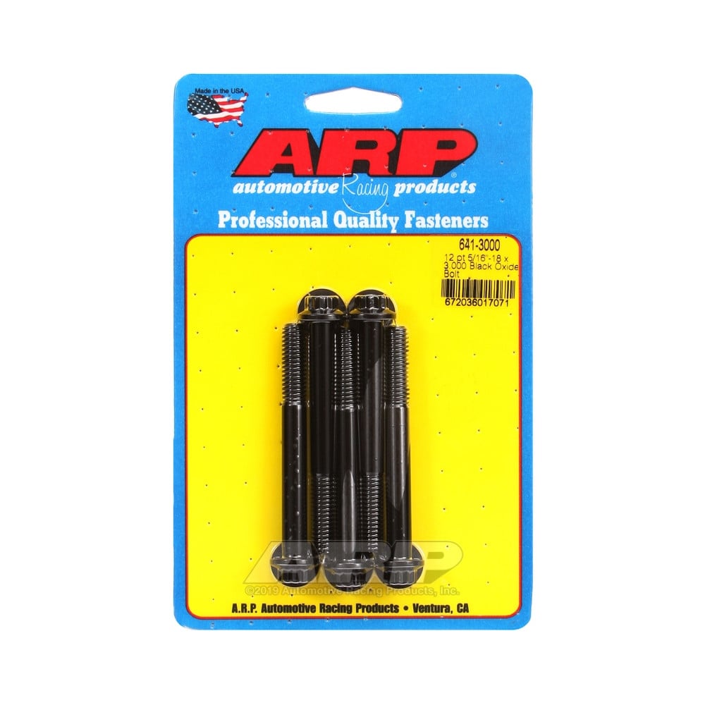 Parafuso universal ARP 5/16-18 - Black Oxyde 12 Pts x5Array