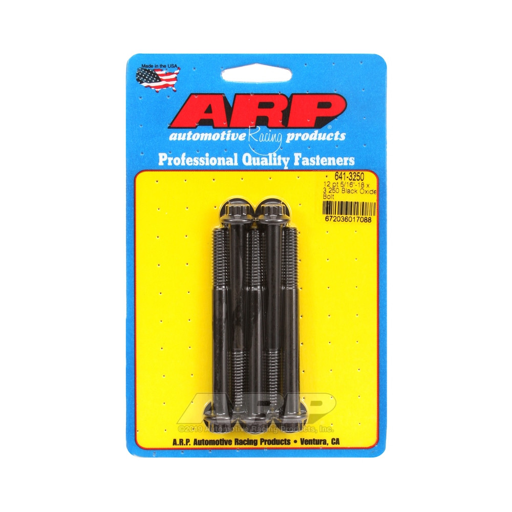 Parafuso universal ARP 5/16-18 - Black Oxyde 12 Pts x5Array