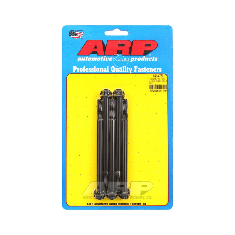 Parafusaria universal ARP 5/16-18 - Oxidado a preto, 12 pontos, 5 unidadesArray