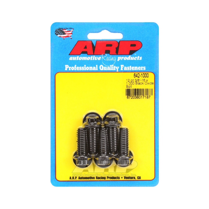 ARP Tornillo universal cabeza pequeña 3/8-16 - Óxido negro 12 pts x5Array
