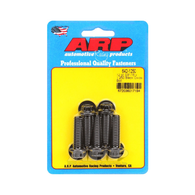 Parafusaria universal ARP de cabeça pequena 3/8-16 - Óxido preto, 12 pontos x 5Array