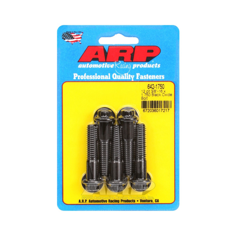 ARP Tornillo universal cabeza pequeña 3/8-16 - Óxido negro 12 pts x5Array