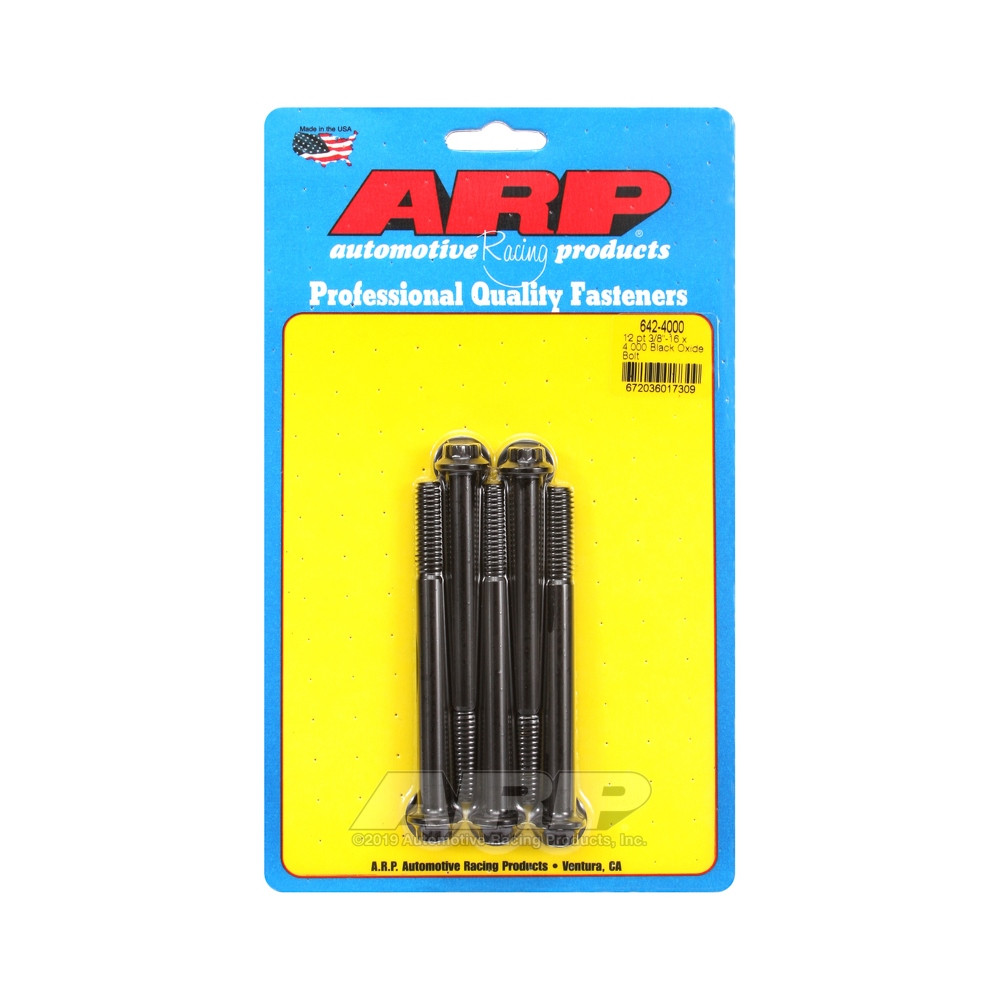 ARP Tornillo universal cabeza pequeña 3/8-16 - Óxido negro 12 pts x5Array
