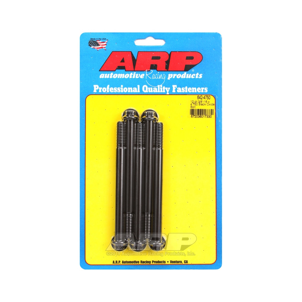 Parafusaria universal ARP de cabeça pequena 3/8-16 - Óxido preto, 12 pontos x 5Array