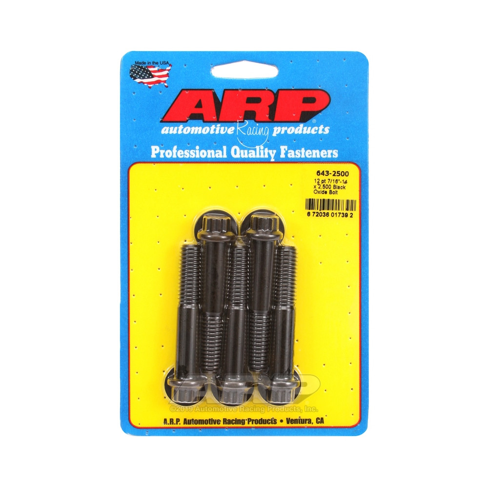 Perno Universal ARP 7/16-14 - Oxido Negro 12 Pts x5Array
