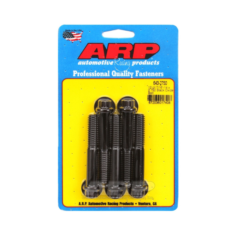 Perno Universal ARP 7/16-14 - Oxido Negro 12 Pts x5Array