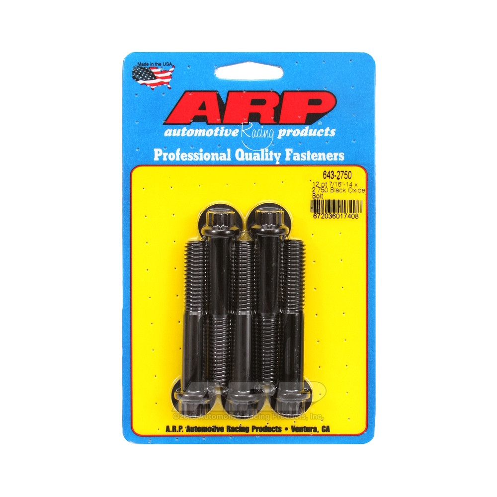 Perno Universal ARP 7/16-14 - Oxido Negro 12 Pts x5Array