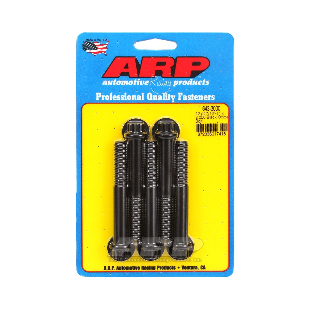 Parafusaria universal ARP 7/16-14 - Oxido Preto, 12 pontas x 5Array
