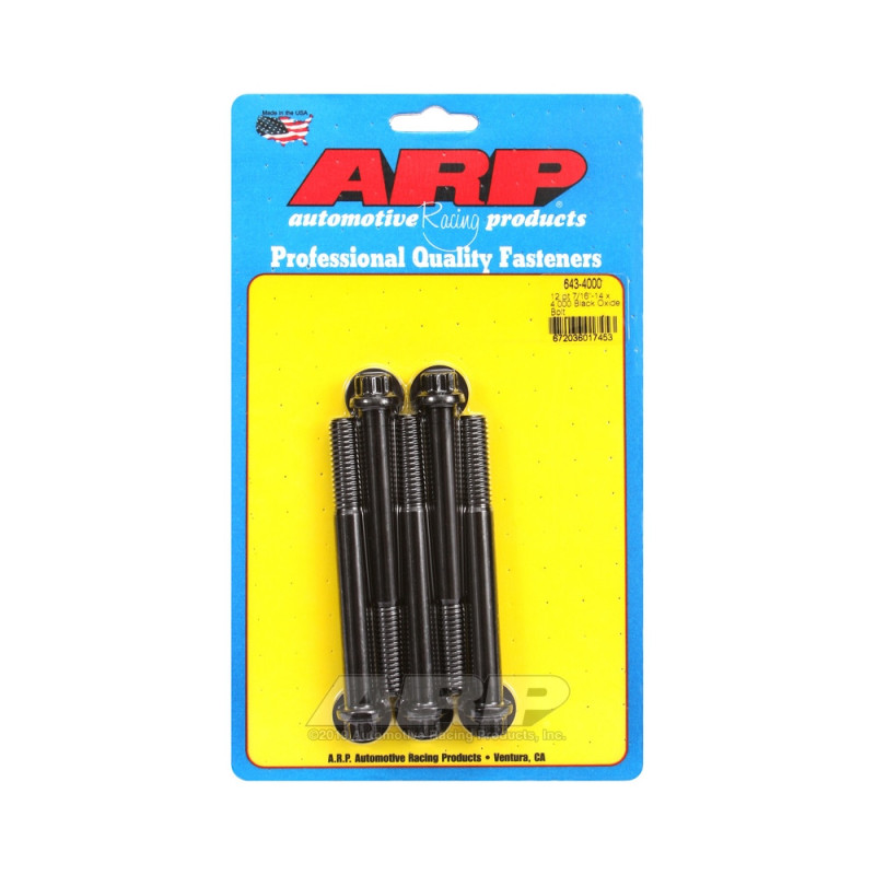 Parafusaria universal ARP 7/16-14 - Óxido preto, 12 pontos, 5 unidadesArray