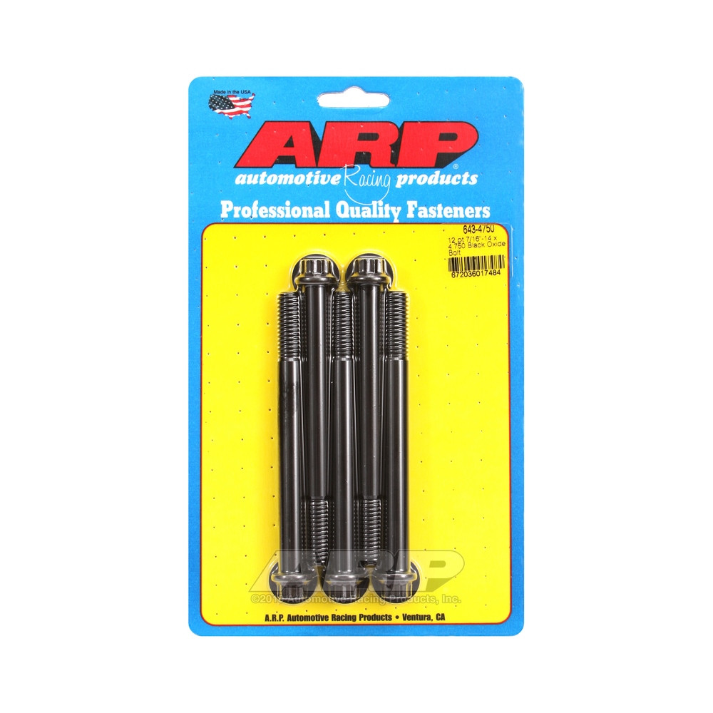 Perno Universal ARP 7/16-14 - Oxido Negro 12 Pts x5Array