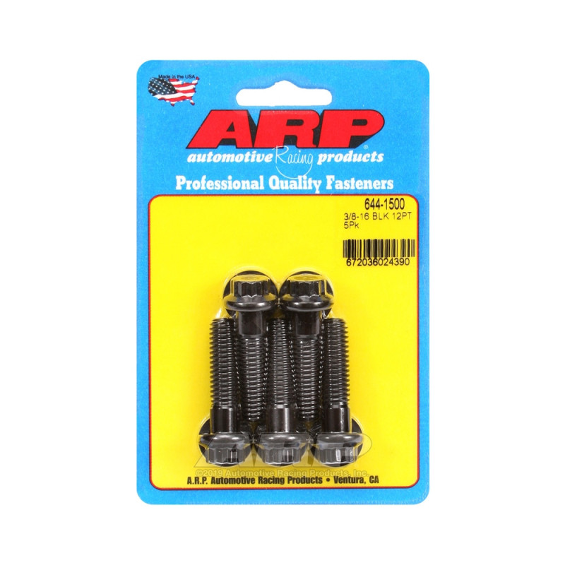 Parafusaria universal ARP com cabeça STD 3/8-16 - Óxido preto, 12 pontas x 5Array