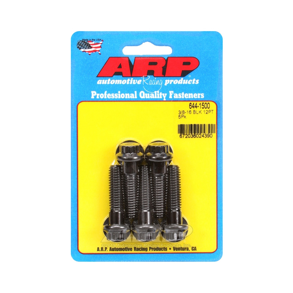 Parafusaria universal ARP com cabeça STD 3/8-16 - Óxido preto, 12 pontas x 5Array