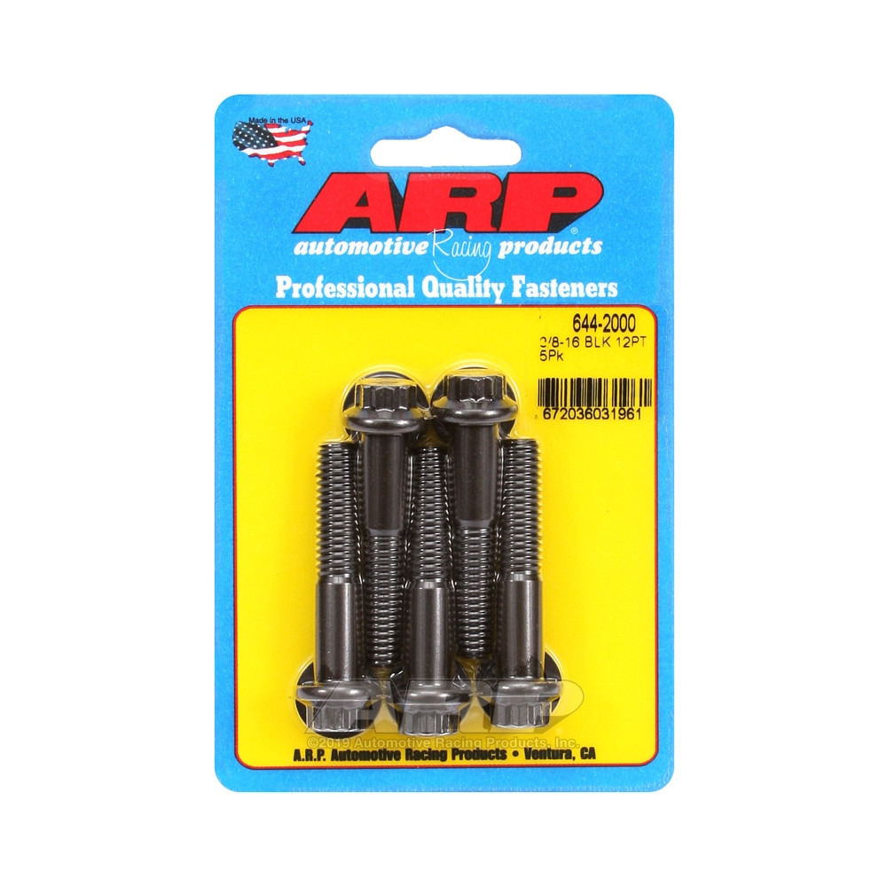 Parafusaria universal ARP com cabeça STD 3/8-16 - Óxido preto, 12 pontas x 5Array