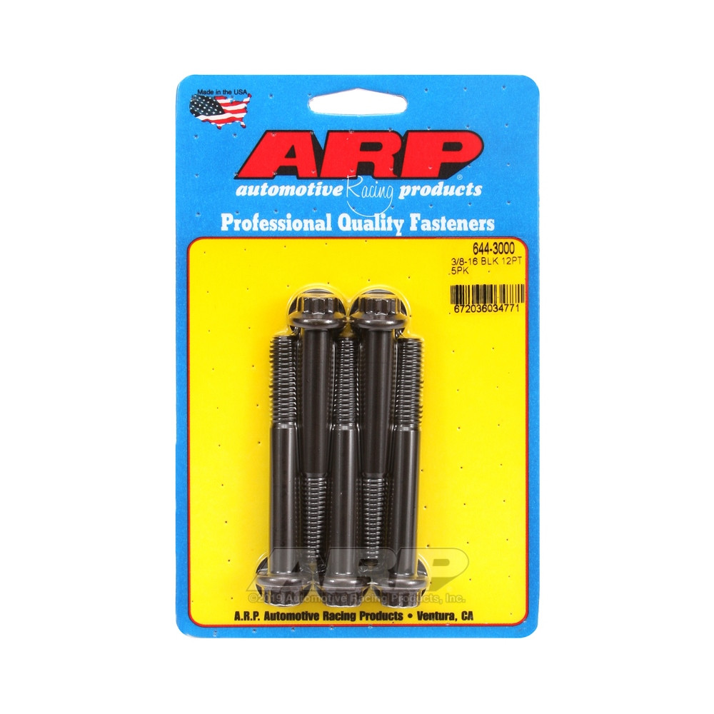 Parafusaria universal ARP com cabeça STD 3/8-16 - Óxido preto, 12 pontas x 5Array