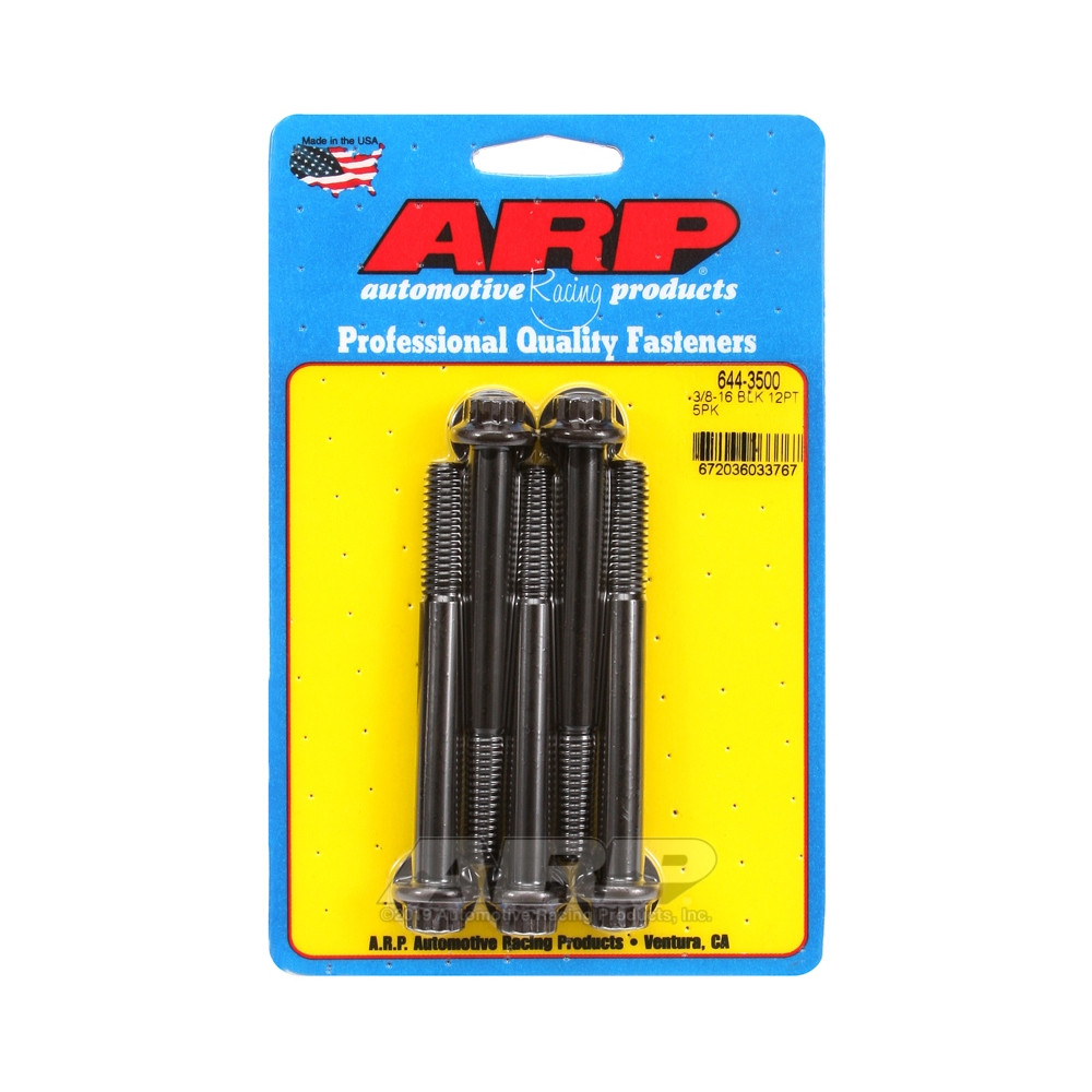Parafusaria universal ARP com cabeça STD 3/8-16 - Óxido preto, 12 pontas x 5Array