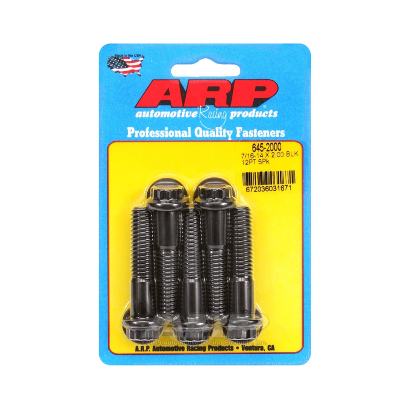 Perno Universal ARP 7/16-14 - Oxido Negro 12 Pts x5Array