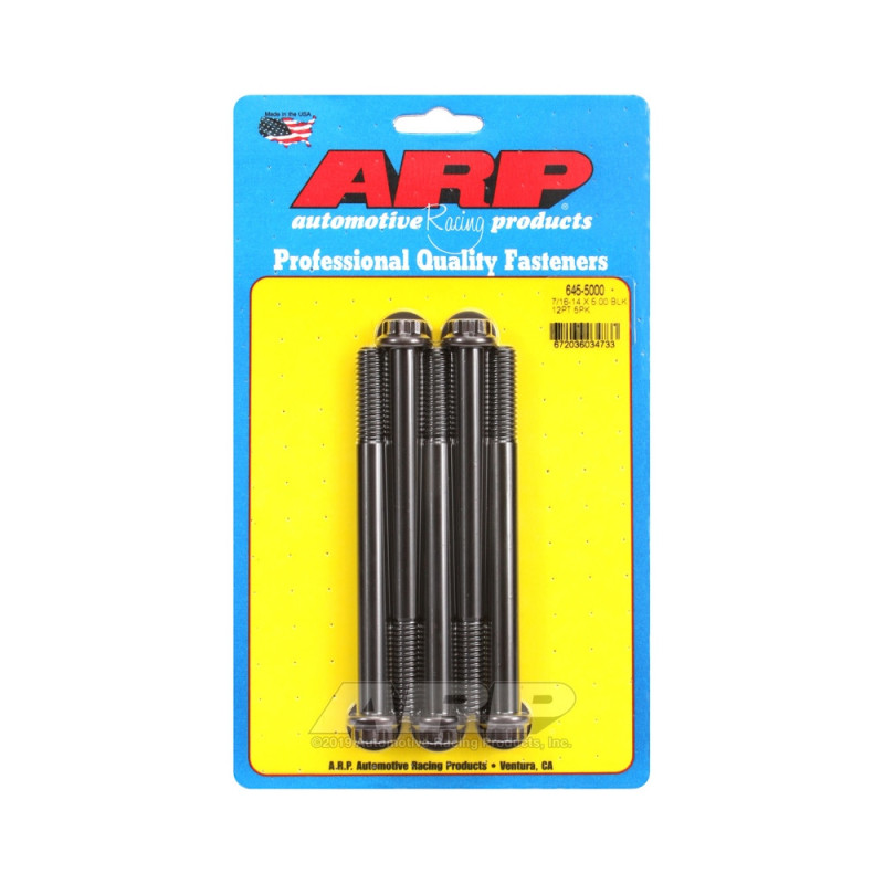 Parafusaria universal ARP 7/16-14 - Óxido preto, 12 pontas x 5Array