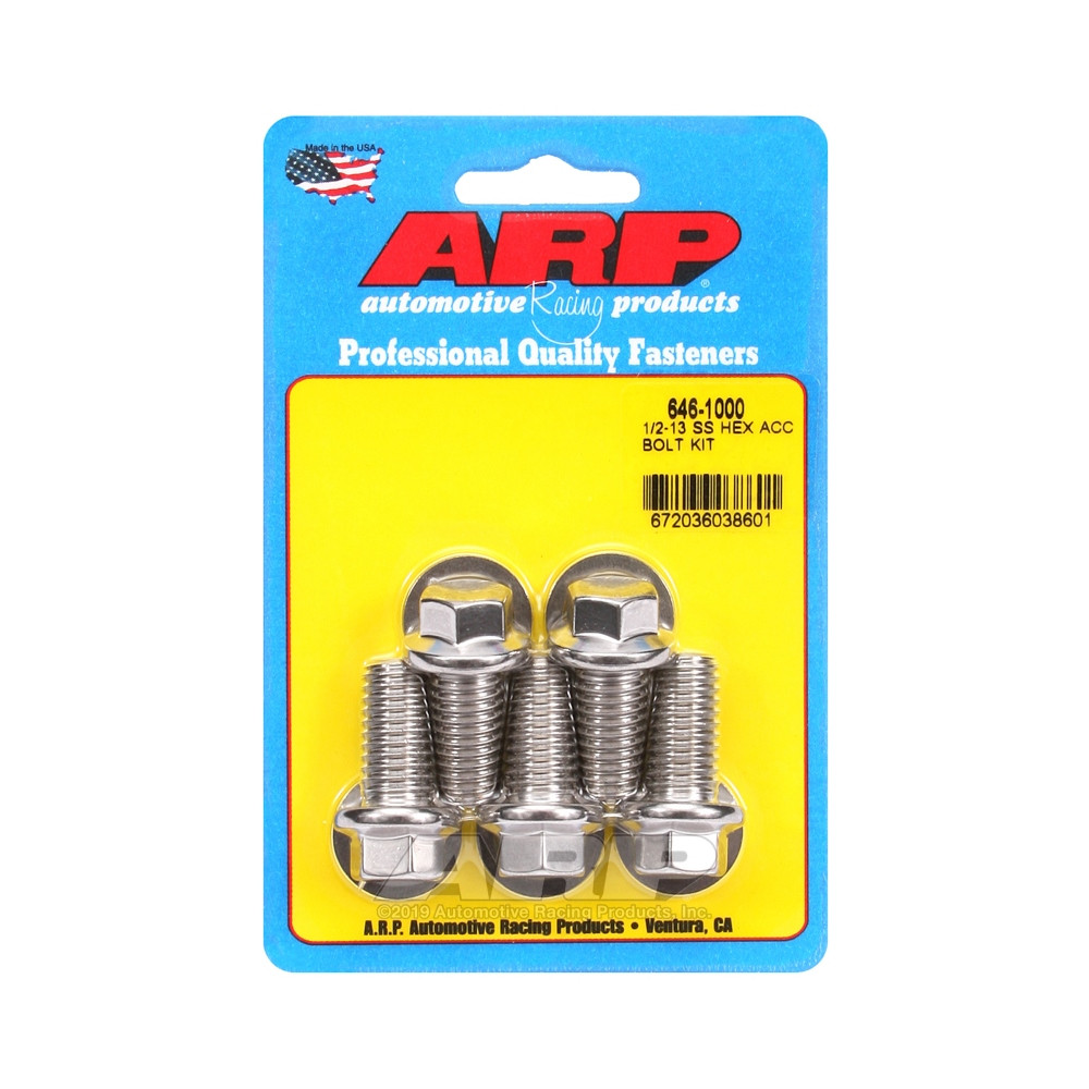 Perno Universal ARP 1/2-13 - Hex Inoxidable x5Array