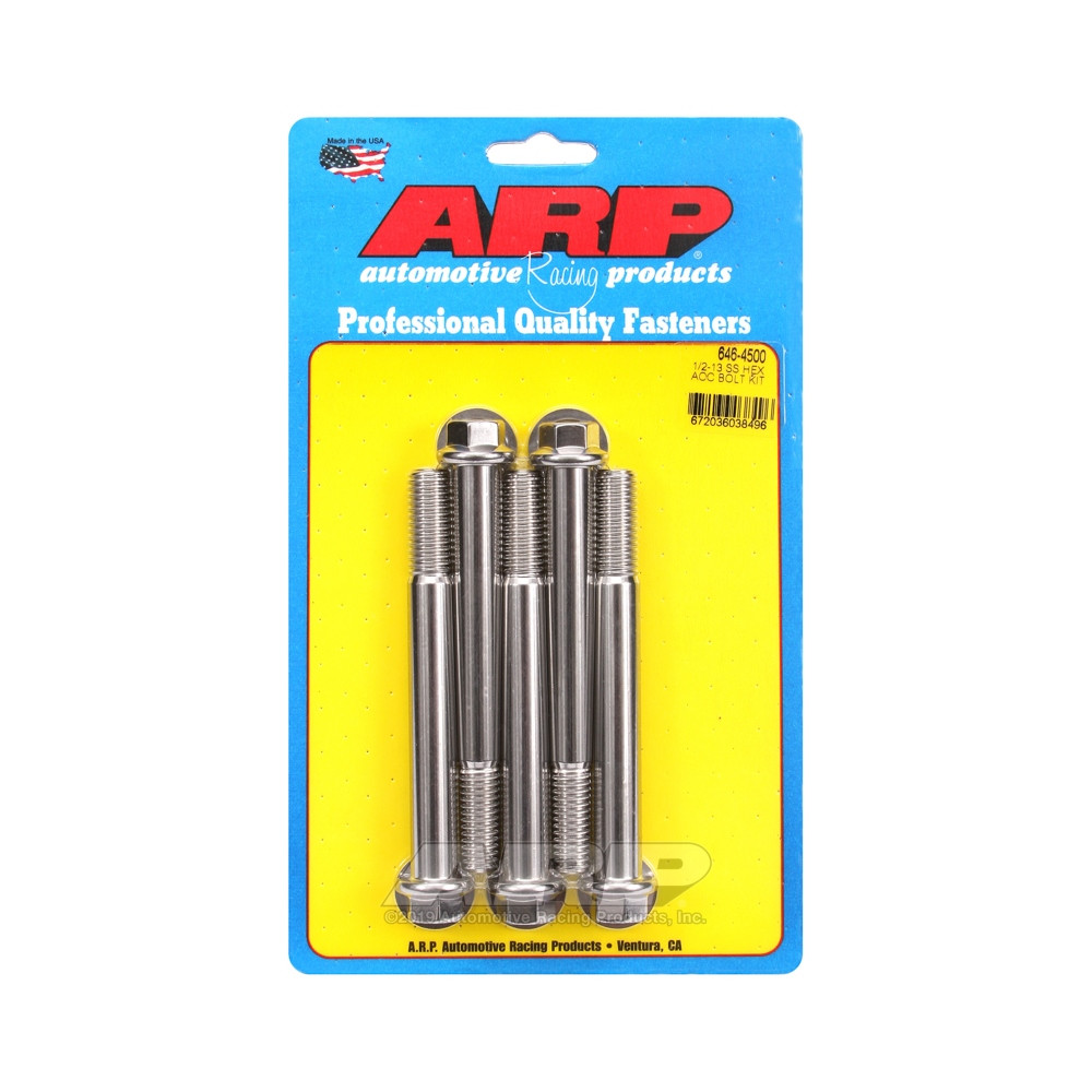 Perno Universal ARP 1/2-13 - Hex. inoxidable x5Array