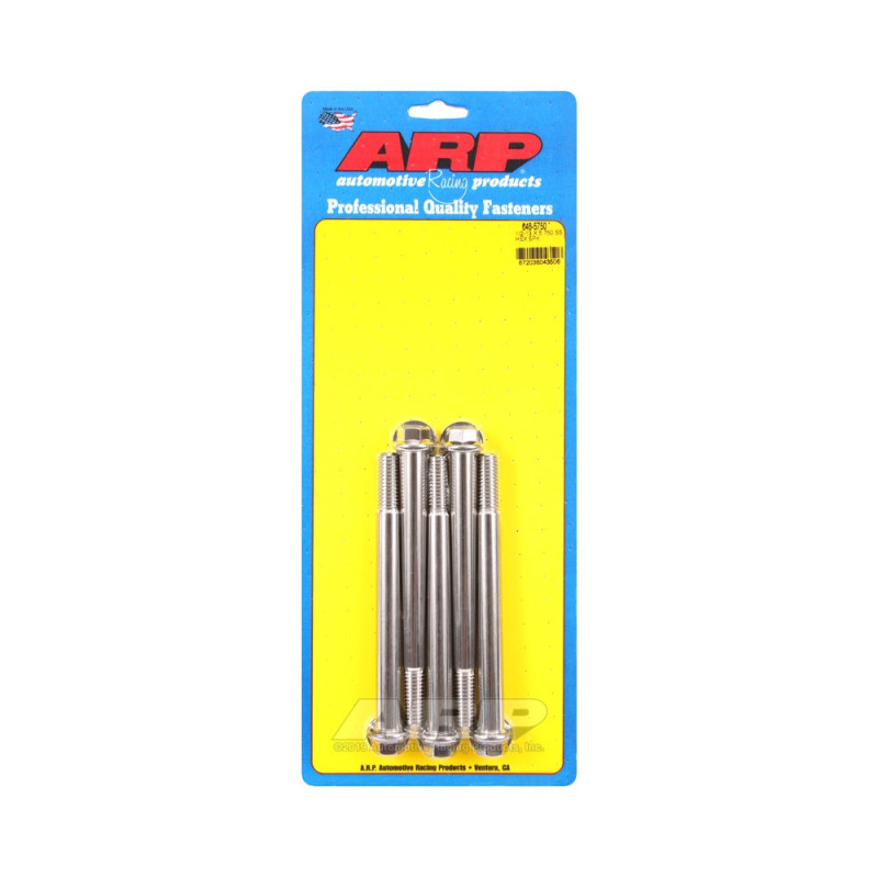 Parafusaria universal ARP 1/2-13 - Aço inoxidável, cabeça hexagonal, x5Array
