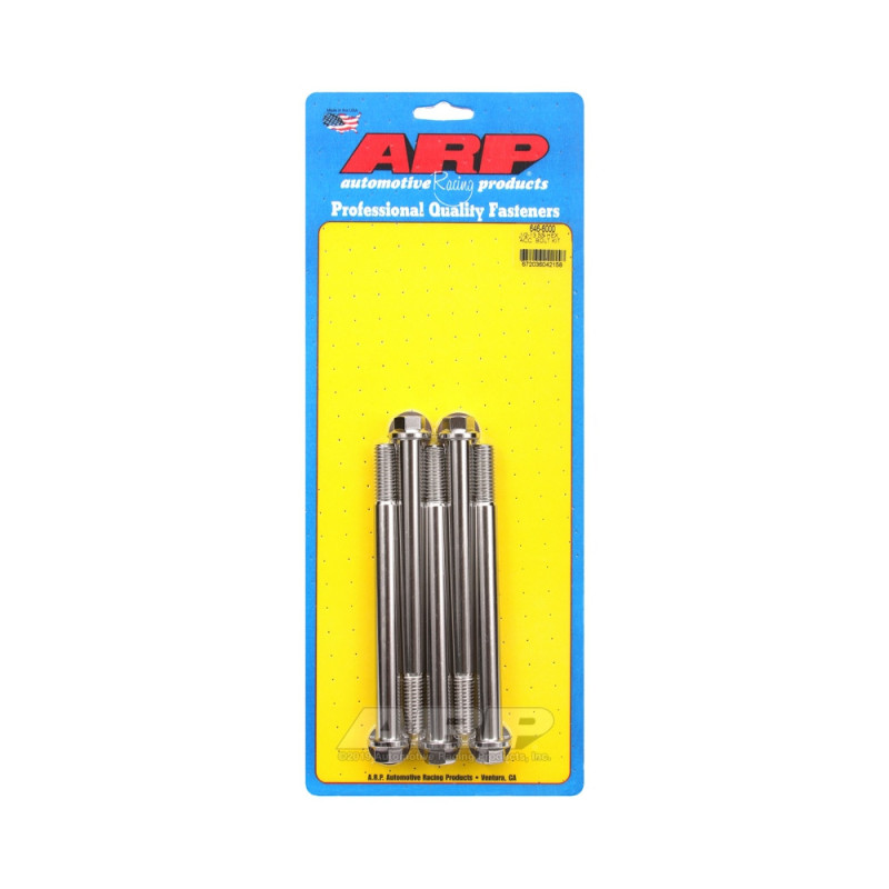 Parafusaria universal ARP 1/2-13 - Aço inoxidável, cabeça hexagonal, 5 unidadesArray