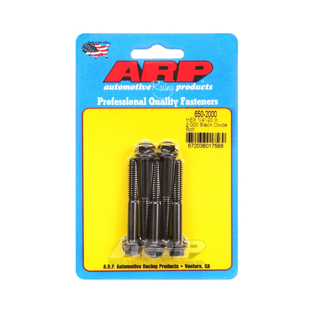 Tornillo universal ARP 1/4-20 - Óxido negro hexagonal x5Array