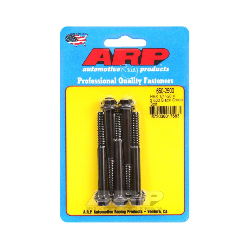 Tornillo universal ARP 1/4-20 - Óxido negro hexagonal x5Array