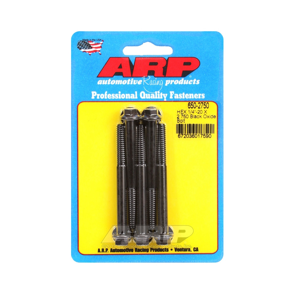 Tornillo universal ARP 1/4-20 - Óxido negro hexagonal x5Array